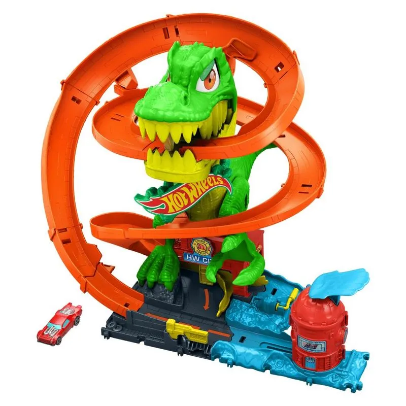 Pista de Percurso - Hot Wheels - T-Rex X - Quartel de Bombeiros
