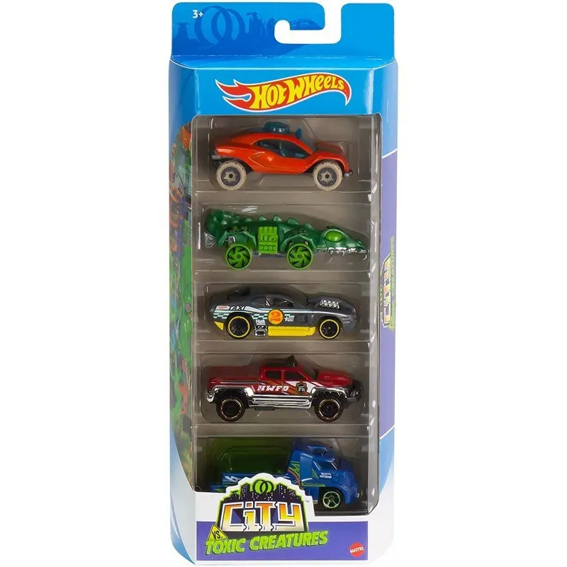 Carrinhos - Hot Wheels - Pacote com 5 Carros - Sortidos