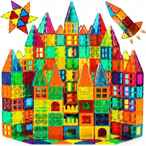 Blocos de Montar Magnéticos Construção Brinquedo Educativo Infantil